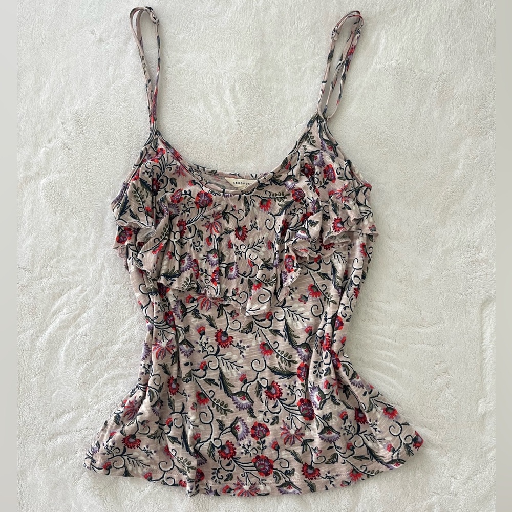 Aeropostale floral tank top -XS